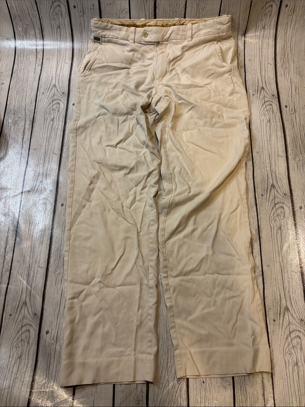 Tommy Bahama Men's 32x32 Light Beige Chino Pants silk